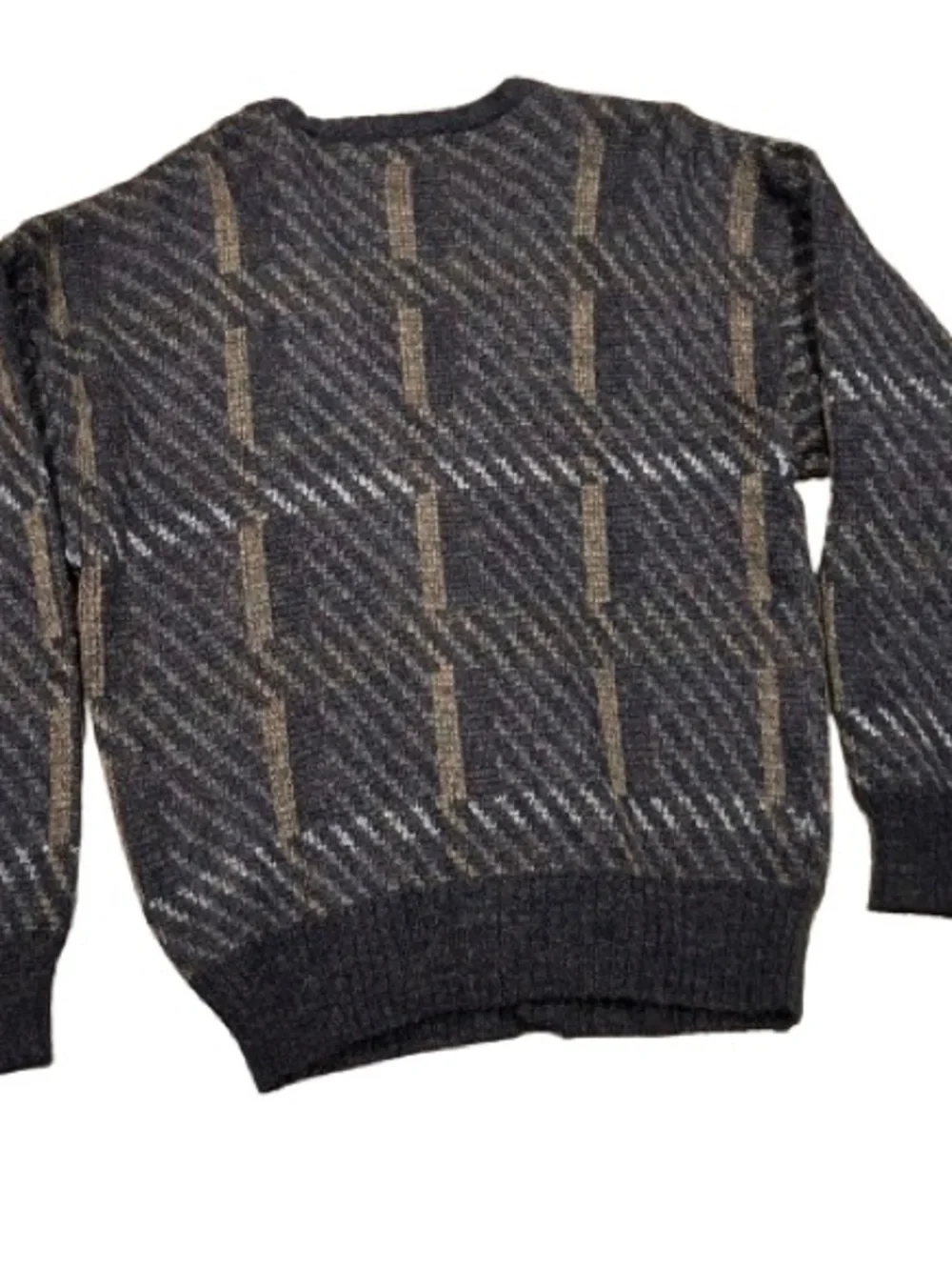 VTG 90s Boundary Waters Cardigan Sweater Mens L Eclectic Grandpa Dark Academia